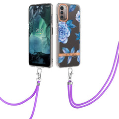 Flowers Series TPU Phone Case with Lanyard, For Motorola Moto G200, For Nokia G20/G10, For Nokia G21/G11, For OnePlus N20 5G, For OPPO Realme 9 Pro+ 5G