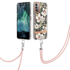 Flowers Series TPU Phone Case with Lanyard, For Motorola Moto G200, For Nokia G20/G10, For Nokia G21/G11, For OnePlus N20 5G, For OPPO Realme 9 Pro+ 5G