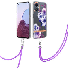 Flowers Series TPU Phone Case with Lanyard, For Motorola Moto G200, For Nokia G20/G10, For Nokia G21/G11, For OnePlus N20 5G, For OPPO Realme 9 Pro+ 5G