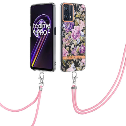 Flowers Series TPU Phone Case with Lanyard, For OnePlus N20 5G, For OPPO Realme 9 Pro+ 5G, For OPPO Realme 9 Pro 5G, For OPPO Realme 9i/A36/A96 4G