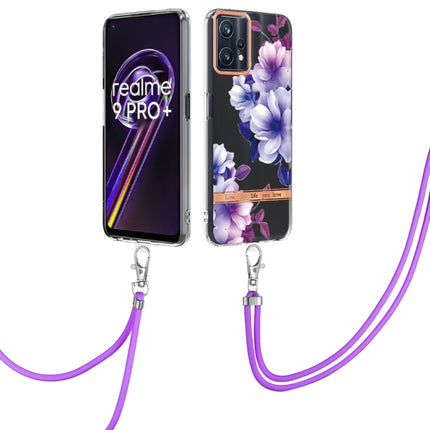 Flowers Series TPU Phone Case with Lanyard, For OnePlus N20 5G, For OPPO Realme 9 Pro+ 5G, For OPPO Realme 9 Pro 5G, For OPPO Realme 9i/A36/A96 4G