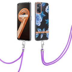 Flowers Series TPU Phone Case with Lanyard, For OPPO Realme 9 Pro 5G, For OPPO Realme 9i/A36/A96 4G, For OPPO Realme C21Y, For Xiaomi Redmi Note 11s, For Samsung Galaxy A13