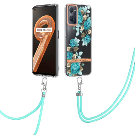 Flowers Series TPU Phone Case with Lanyard, For OnePlus N20 5G, For OPPO Realme 9 Pro+ 5G, For OPPO Realme 9 Pro 5G, For OPPO Realme 9i/A36/A96 4G
