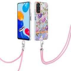 Flowers Series TPU Phone Case with Lanyard, For OPPO Realme 9 Pro 5G, For OPPO Realme 9i/A36/A96 4G, For OPPO Realme C21Y, For Xiaomi Redmi Note 11s, For Samsung Galaxy A13