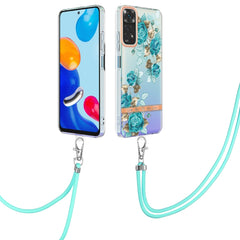 Flowers Series TPU Phone Case with Lanyard, For OPPO Realme 9 Pro 5G, For OPPO Realme 9i/A36/A96 4G, For OPPO Realme C21Y, For Xiaomi Redmi Note 11s, For Samsung Galaxy A13