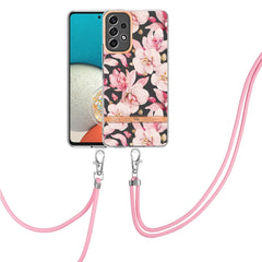 Flowers Series TPU Phone Case with Lanyard, For OPPO Realme 9 Pro 5G, For OPPO Realme 9i/A36/A96 4G, For OPPO Realme C21Y, For Xiaomi Redmi Note 11s, For Samsung Galaxy A13