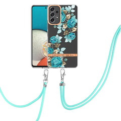 Flowers Series TPU Phone Case with Lanyard, For OPPO Realme 9 Pro 5G, For OPPO Realme 9i/A36/A96 4G, For OPPO Realme C21Y, For Xiaomi Redmi Note 11s, For Samsung Galaxy A13