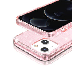 Shockproof Terminator Style Glitter Powder Protective Case, For iPhone 14, For iPhone 14 Pro, For iPhone 14 Plus, For iPhone 14 Pro Max