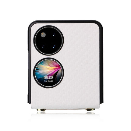 Carbon Fiber Texture PU + TPU Phone Case, For Huawei P50 Pocket