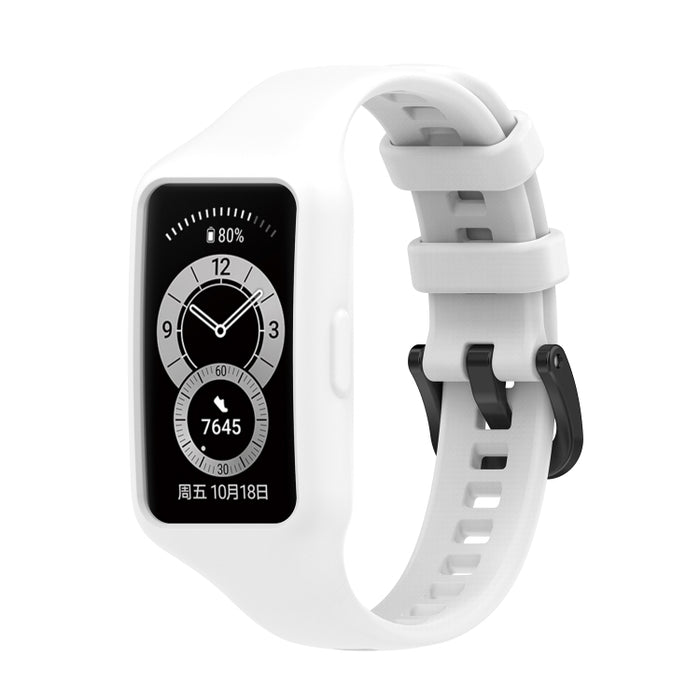 For Huawei Band 7 / 6 Pro / 6 / Honor Band 6 Universal Integrated Silicone Watch Band