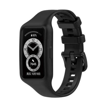 For Huawei Band 7 / 6 Pro / 6 / Honor Band 6 Universal Integrated Silicone Watch Band
