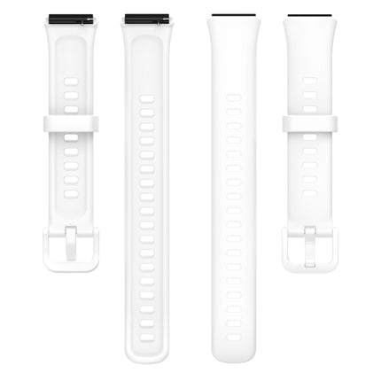 Metal Head Silicone Watch Band, For Huawei Band 7