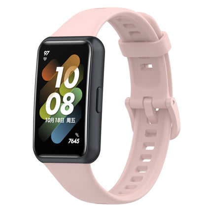 Metal Head Silicone Watch Band, For Huawei Band 7