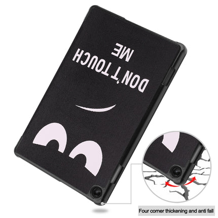 Custer Painted 3-Fold Holder Smart Leather Tablet Case, For Amazon Kindle Fire 7 2022, For Lenovo Tab M10 3rd Gen