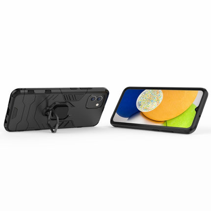 PC + TPU Shockproof Protective Phone Case with Magnetic Ring Holder, For Samsung Galaxy A03 EU Version