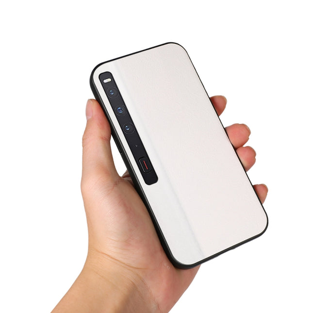 Two-color Litchi Texture PU Phone Case, For Huawei Mate Xs 2