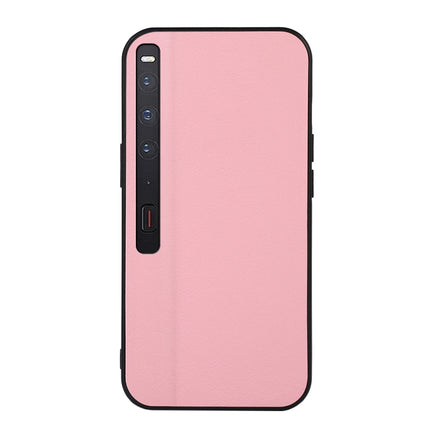 Two-color Litchi Texture PU Phone Case, For Huawei Mate Xs 2