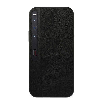 Two-color Litchi Texture PU Phone Case, For Huawei Mate Xs 2