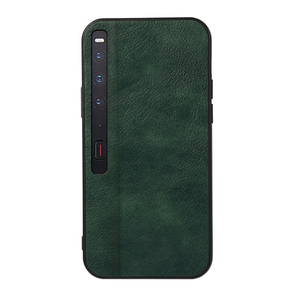Two-color Litchi Texture PU Phone Case, For Huawei Mate Xs 2