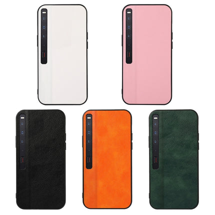 Two-color Litchi Texture PU Phone Case, For Huawei Mate Xs 2