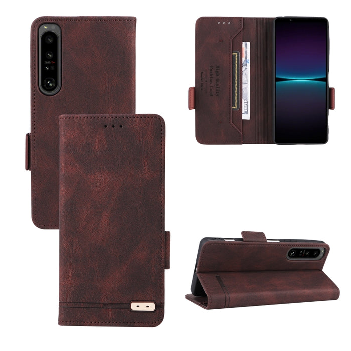 Magnetic Clasp Flip Leather Phone Case, For Sony Xperia 1 IV, For Sony Xperia 10 IV, For Sony Xperia Ace III, For Samsung Galaxy A22 5G