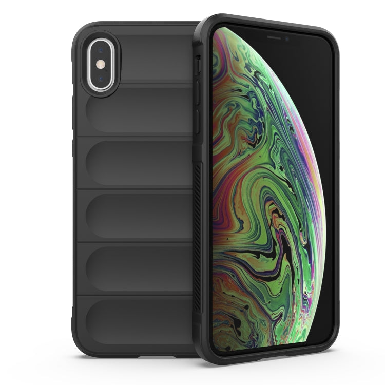 Magic Shield TPU + Flannel Phone Case, For iPhone XS Max