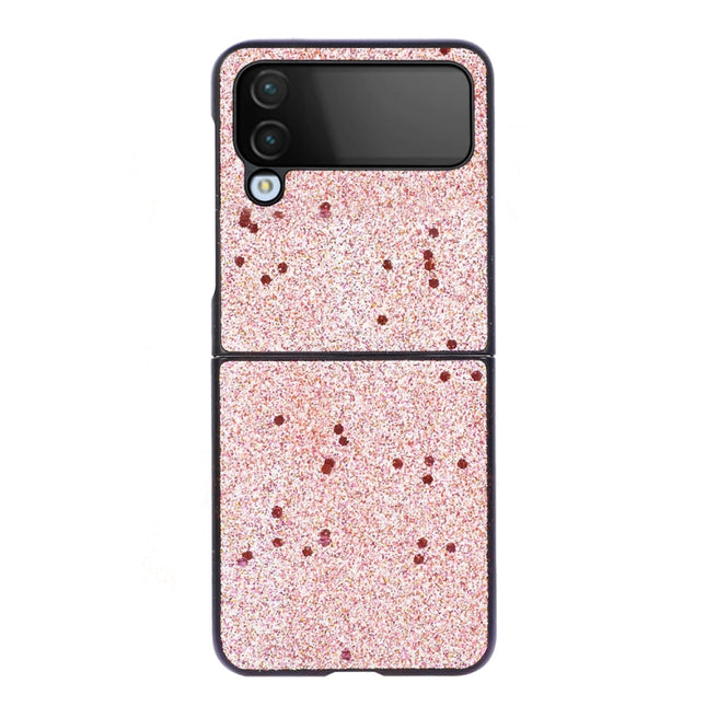 Glitter Powder PU Phone Case, For Samsung Galaxy Z Flip4