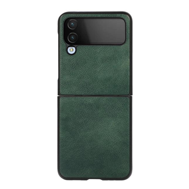 Two-color Litchi Texture Phone Case, For Samsung Galaxy Z Flip4