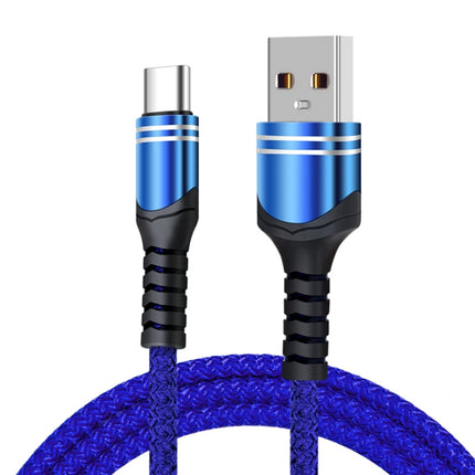 6A USB-Ladekabel im Woven-Stil, Kabellänge: 1 m, USB-C/Typ-C, Micro USB, 8-polig