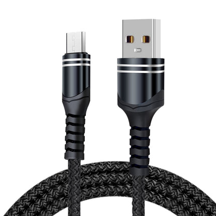 6A USB-Ladekabel im Woven-Stil, Kabellänge: 1 m, USB-C/Typ-C, Micro USB, 8-polig