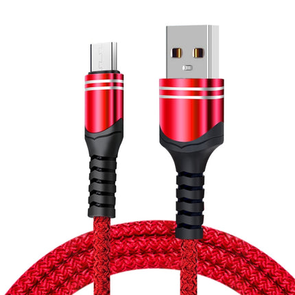 6A USB-Ladekabel im Woven-Stil, Kabellänge: 1 m, USB-C/Typ-C, Micro USB, 8-polig