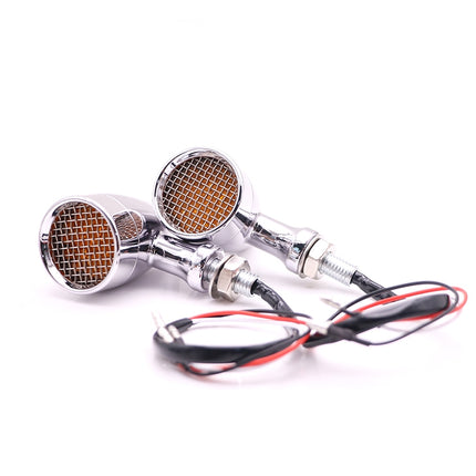 Z008 1 Pair 12V Modified Universal Motorcycle LED Turn Signal, Yellow Light, Red Light