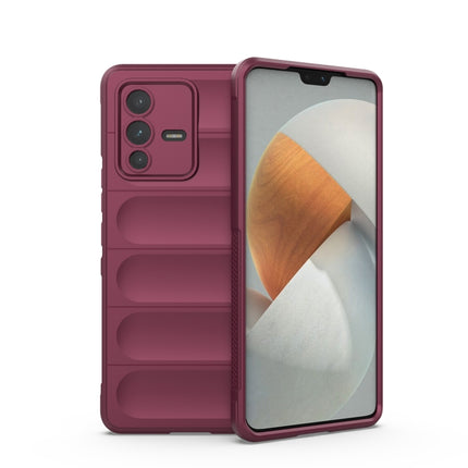 Magic Shield TPU + Flannel Phone Case, For vivo S12 Pro