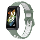 For Huawei Band 7 / 7 NFC / Light Green+White