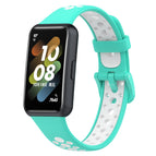 For Huawei Band 7 / 7 NFC / Cyan+White