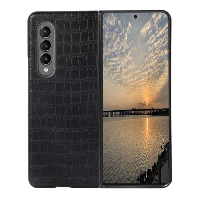 Crocodile Texture PU Leather Protective Phone Case, For Samsung Galaxy Z Fold4