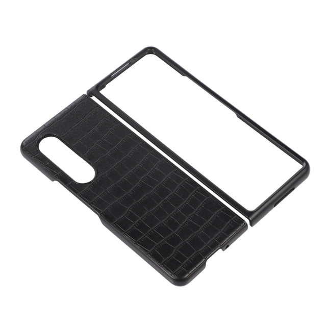 Crocodile Texture PU Leather Protective Phone Case, For Samsung Galaxy Z Fold4