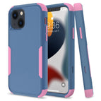 For iPhone 14 Plus / Royal Blue+Pink