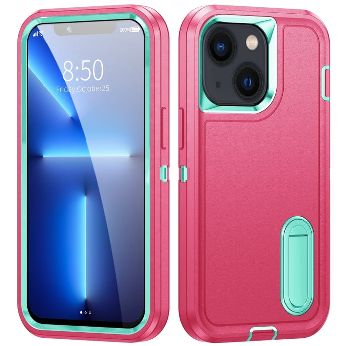 3 in 1 Robuste Handyhülle mit Halterung, Für iPhone 14, Für iPhone 14 Plus, Für iPhone 14 Pro