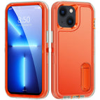 For iPhone 14 / Transparent + Orange