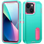 For iPhone 14 Plus / Blue + Pink