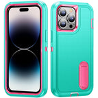 For iPhone 14 Pro / Blue + Pink
