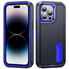 3 in 1 Rugged Holder Phone Case, For iPhone 14 Pro Max