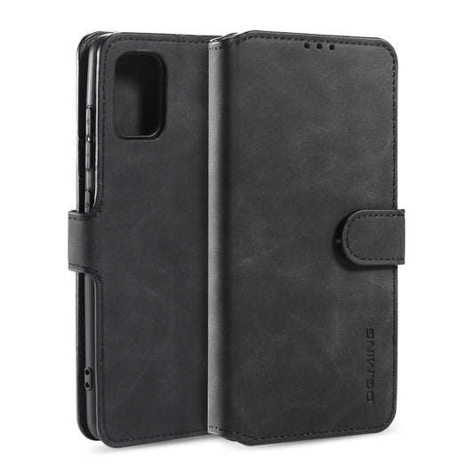 DG.MING Retro Oil Side Horizontal Flip Case with Holder & Card Slots & Wallet, For Galaxy A51, For Galaxy A71, For Galaxy S20, For Galaxy S20+, For Galaxy S20 Ultra, For Huawei Honor V30