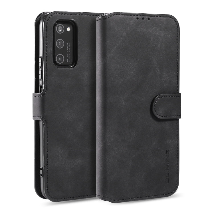 DG.MING Retro Oil Side Horizontal Flip Case with Holder & Card Slots & Wallet, For Huawei Honor V30 Pro