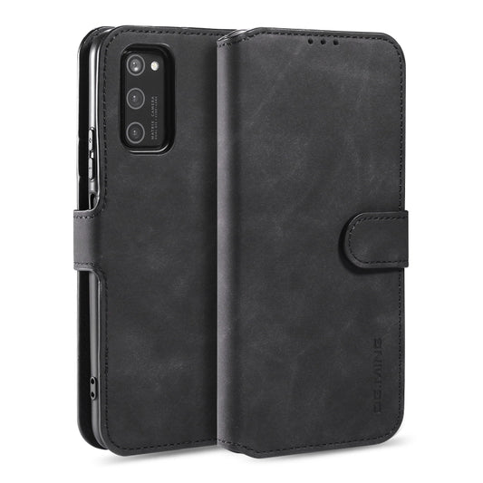 DG.MING Retro Oil Side Horizontal Flip Case with Holder & Card Slots & Wallet, For Huawei Honor V30 Pro