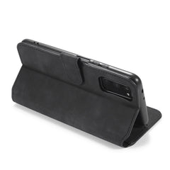 DG.MING Retro Oil Side Horizontal Flip Case with Holder & Card Slots & Wallet, For Huawei Honor V30 Pro