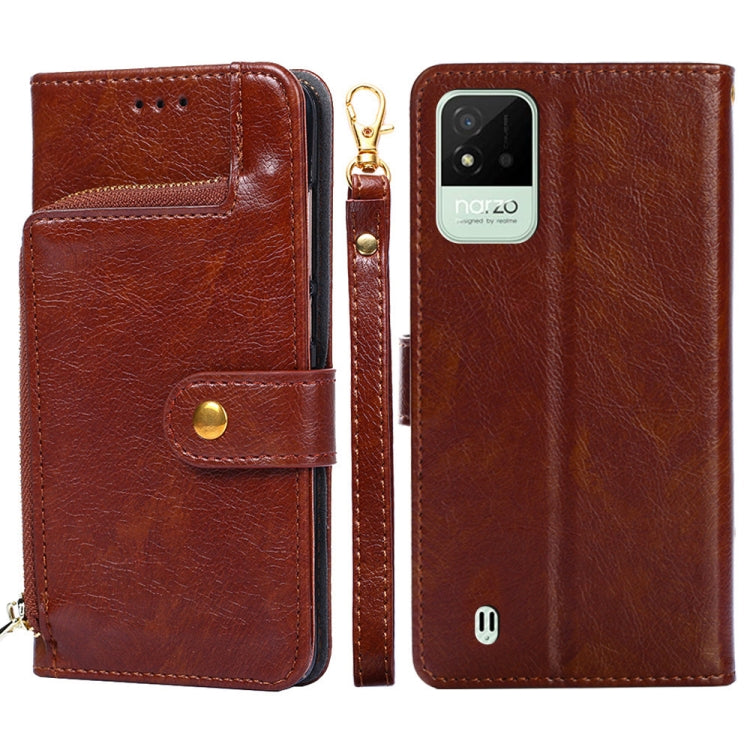 Zipper Bag Leather Phone Case, For OPPO Realme Narzo 50i, For vivo iQOO 9 5G, For vivo IQOO Neo6 5G, For vivo iQOO U5 5G, For vivo S12/V23, For vivo S12 Pro/V23 Pro