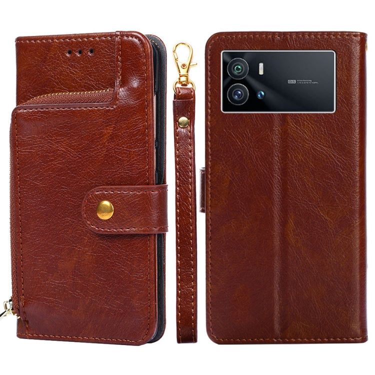 Zipper Bag Leather Phone Case, For OPPO Realme Narzo 50i, For vivo iQOO 9 5G, For vivo IQOO Neo6 5G, For vivo iQOO U5 5G, For vivo S12/V23, For vivo S12 Pro/V23 Pro