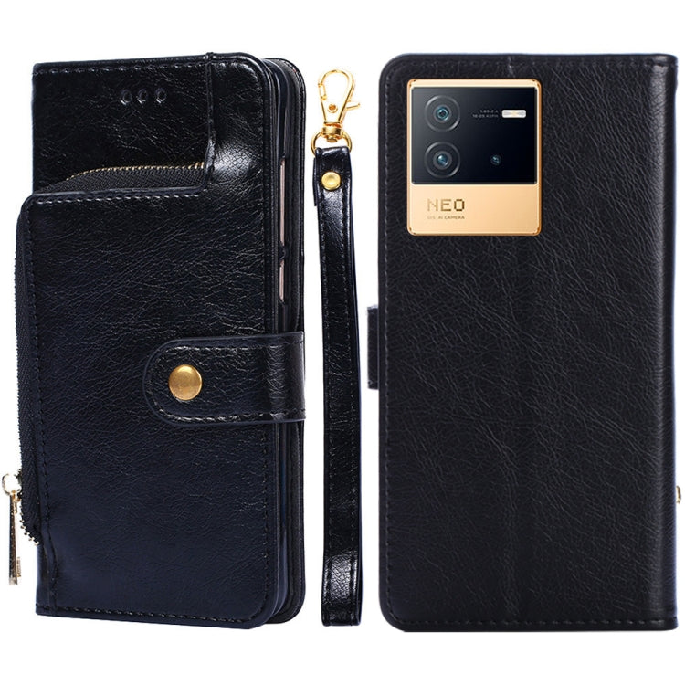 Zipper Bag Leather Phone Case, For OPPO Realme Narzo 50i, For vivo iQOO 9 5G, For vivo IQOO Neo6 5G, For vivo iQOO U5 5G, For vivo S12/V23, For vivo S12 Pro/V23 Pro